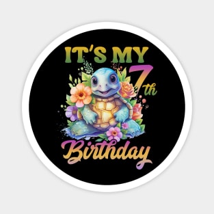 I'm turtley adorable birthday Tee Baby turtle birthday gift Cute turtle birthday top Magnet